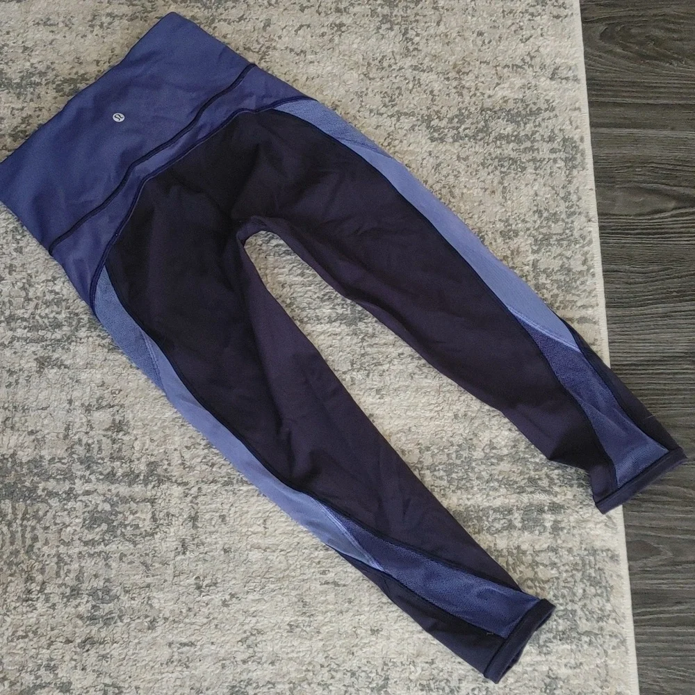 🔥🔥LULULEMON Color me Ombre Crop 21" 6 Blue - Picture 4 of 12